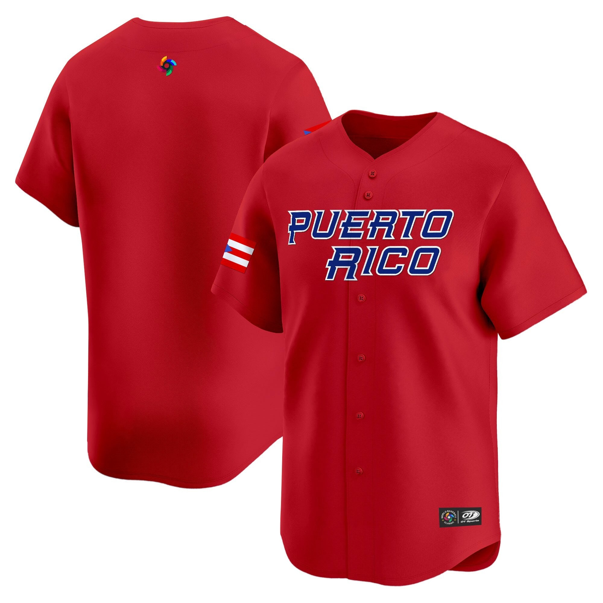 Team Puerto Rico World Baseball Classic Vapor Premier Jersey - 2026 Roster - All Stitched