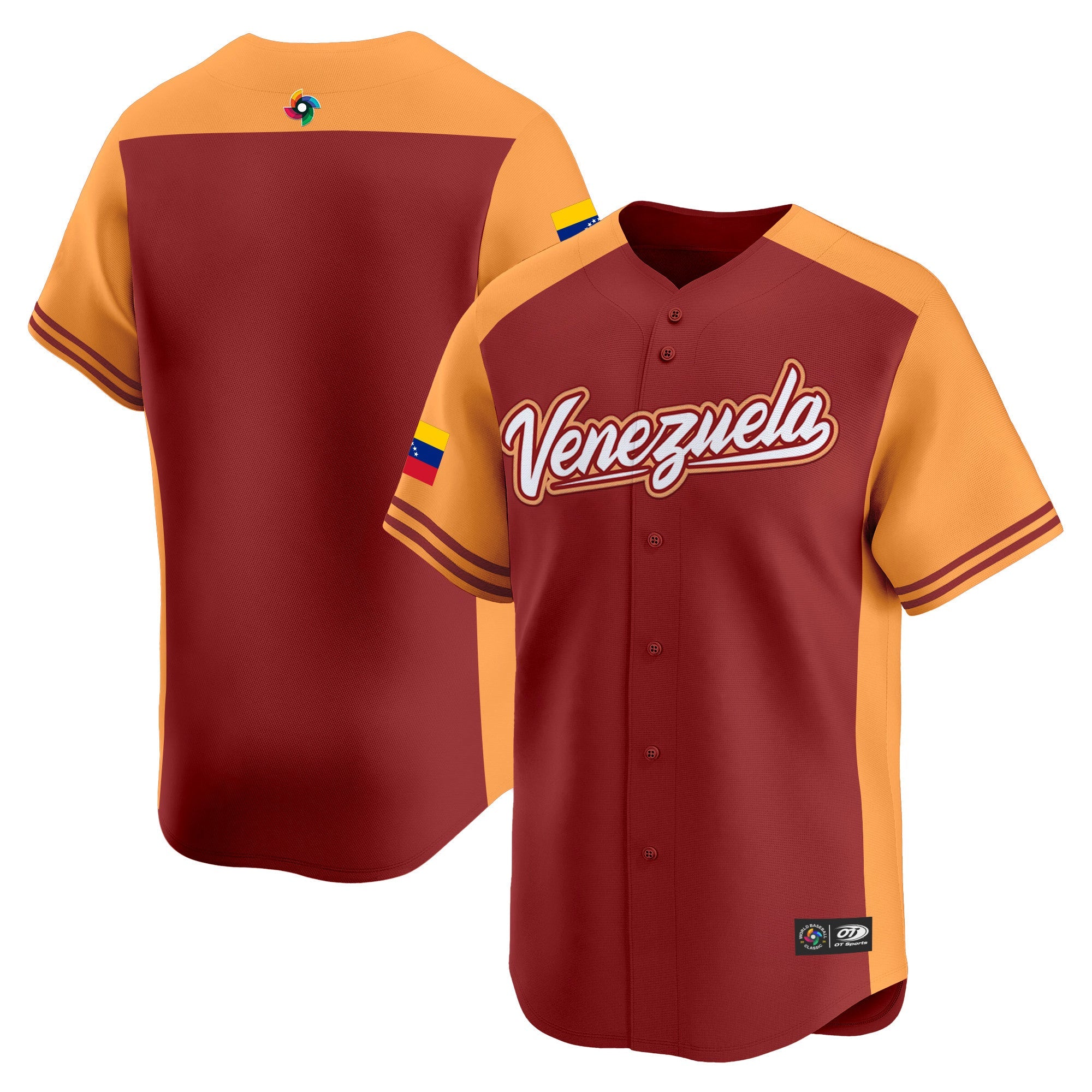 Team Venezuela World Baseball Classic Vapor Premier Jersey - 2026 Roster - All Stitched