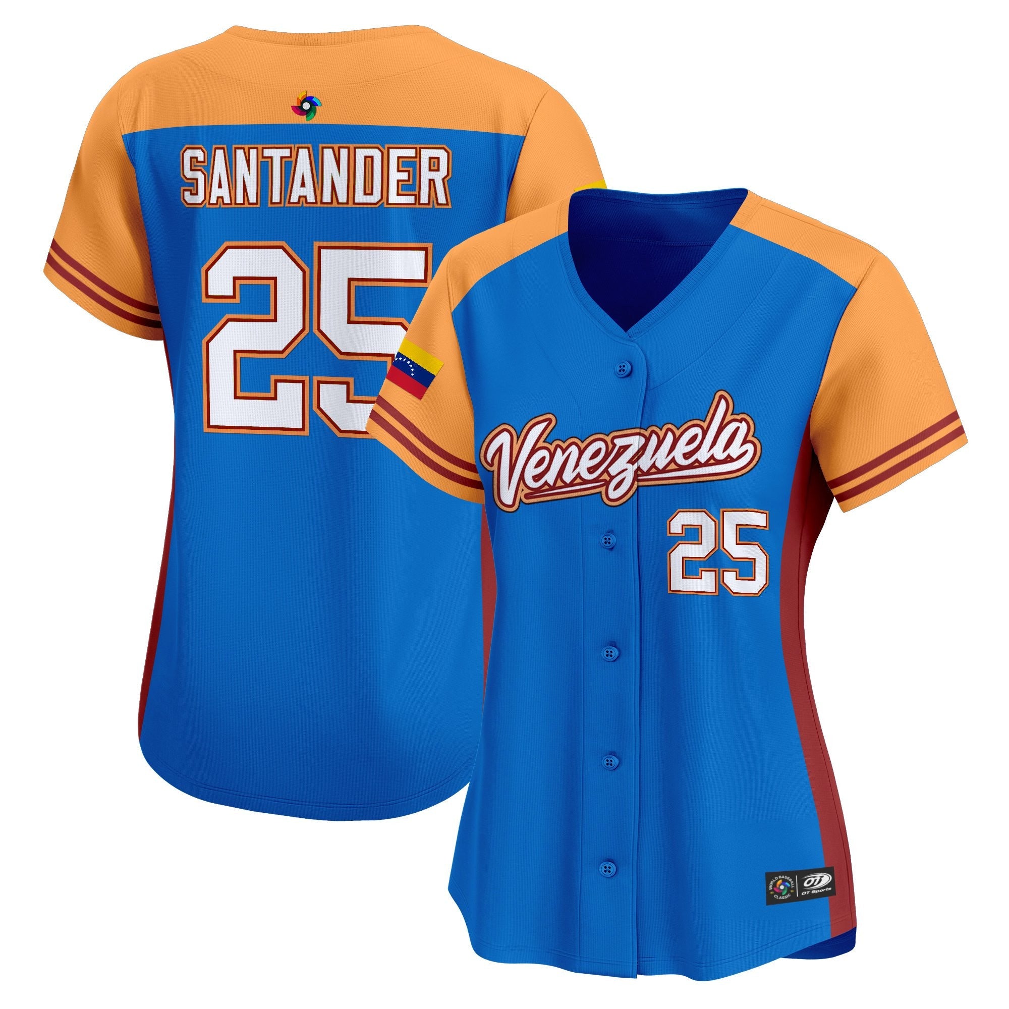 Women's Team Venezuela World Baseball Classic Vapor Premier Jersey - 2026 Roster - All Stitched
