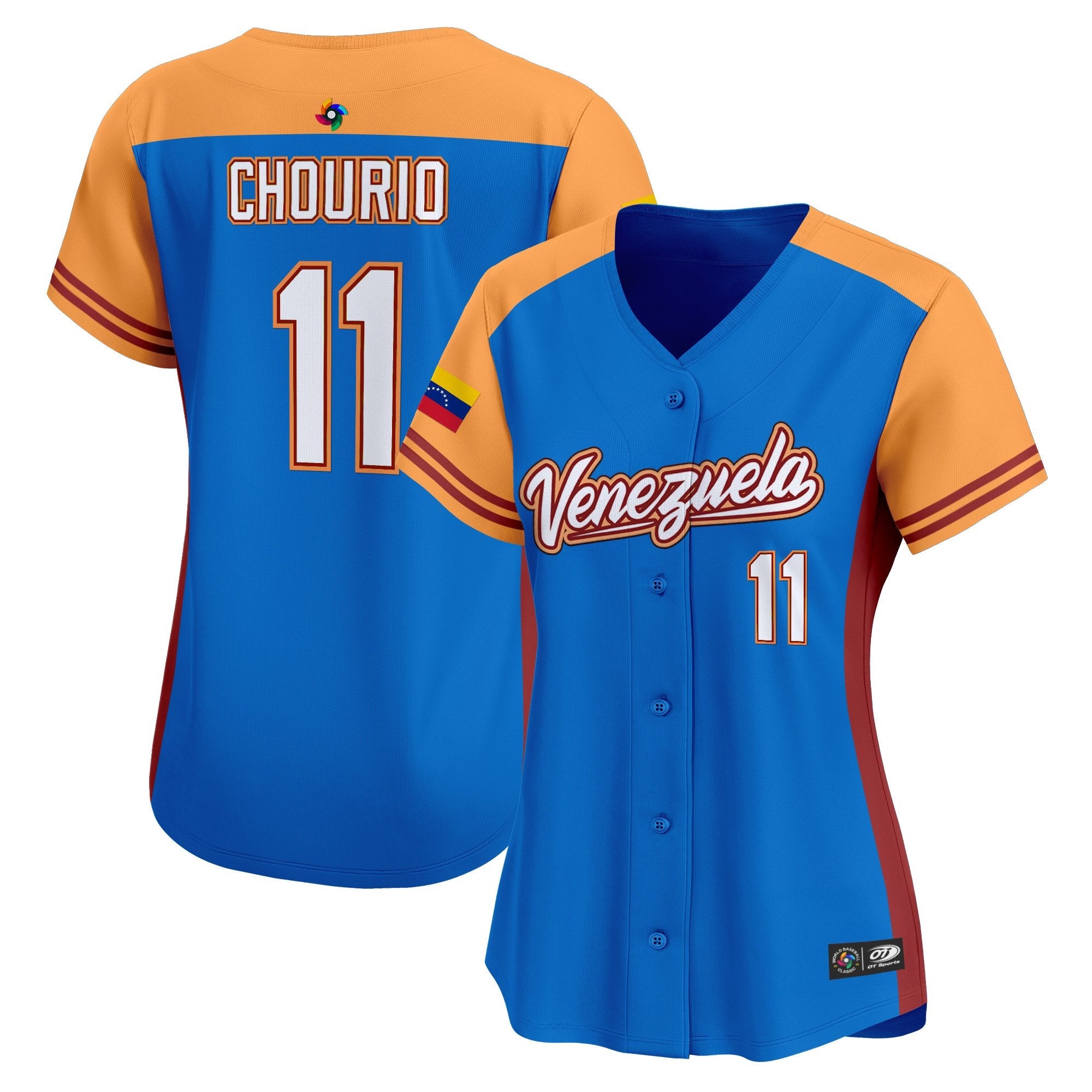 Women's Team Venezuela World Baseball Classic Vapor Premier Jersey - 2026 Roster - All Stitched