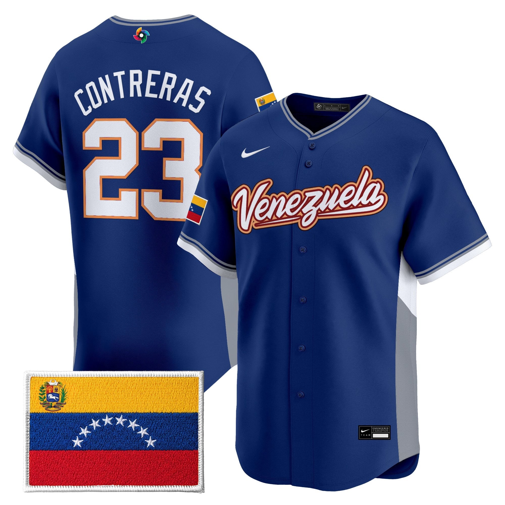 Team Venezuela World Baseball Classic Vapor Premier Jersey - 2026 Roster - All Stitched