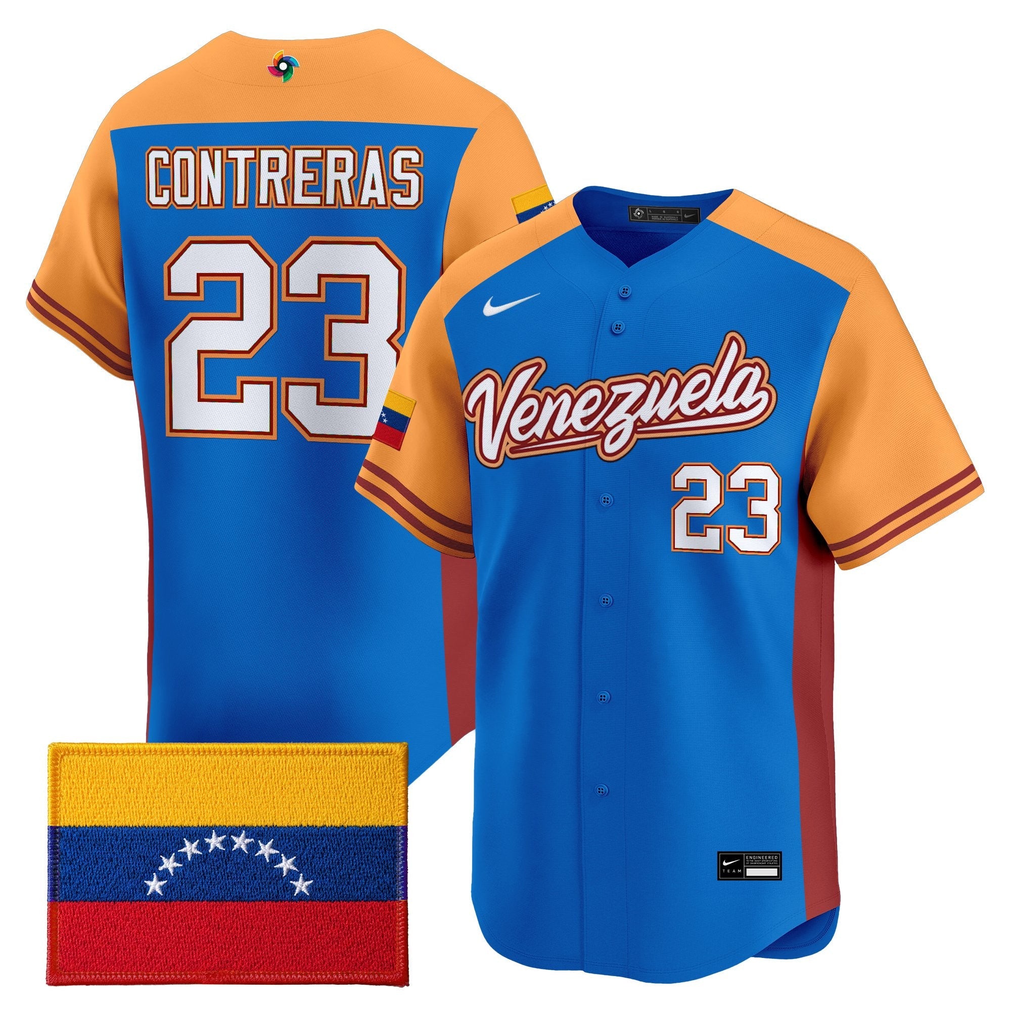Team Venezuela World Baseball Classic Vapor Premier Jersey - 2026 Roster - All Stitched