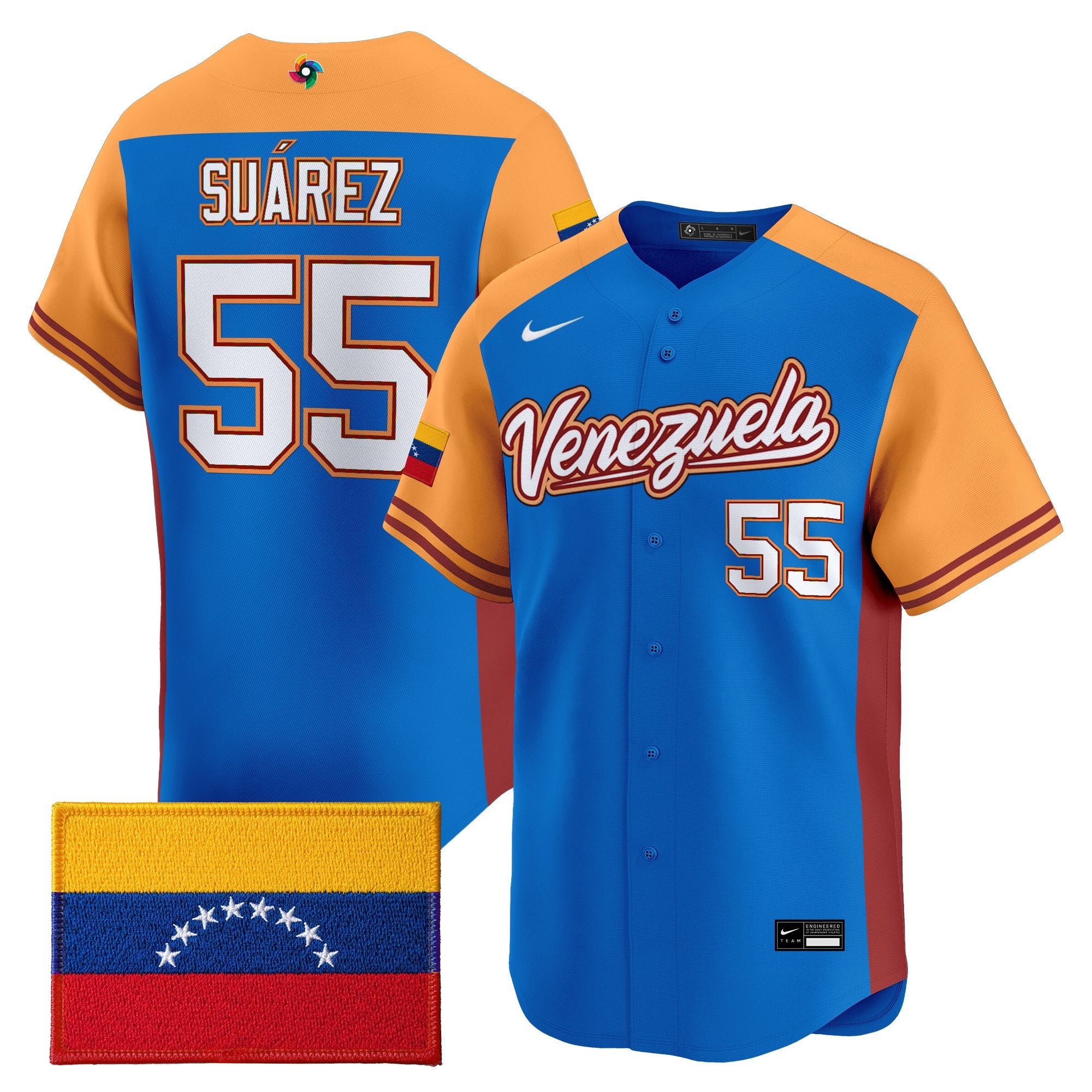 Team Venezuela World Baseball Classic Vapor Premier Jersey - 2026 Roster - All Stitched