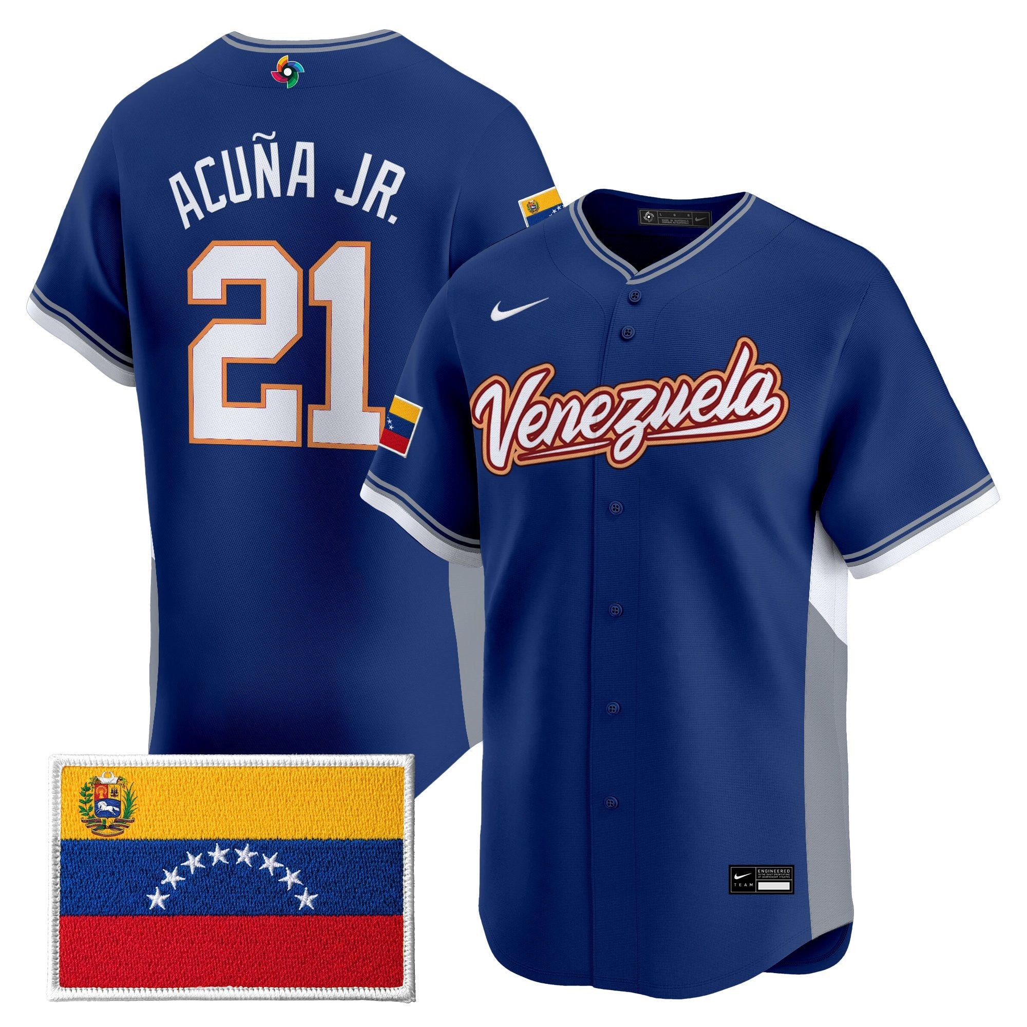 Team Venezuela World Baseball Classic Vapor Premier Jersey - 2026 Roster - All Stitched
