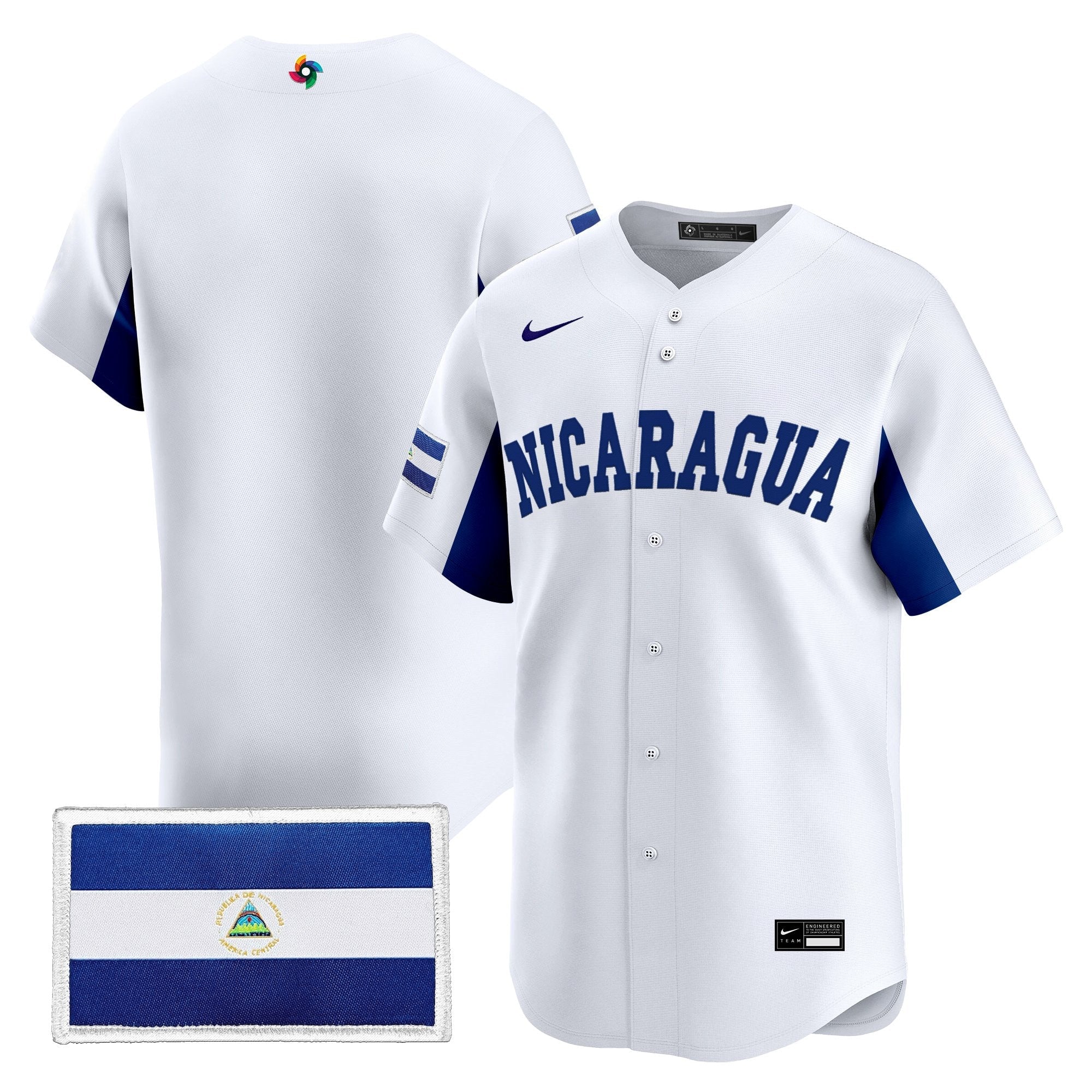 Team Nicaragua 2026 World Baseball Classic Vapor Premier Jersey - All Stitched