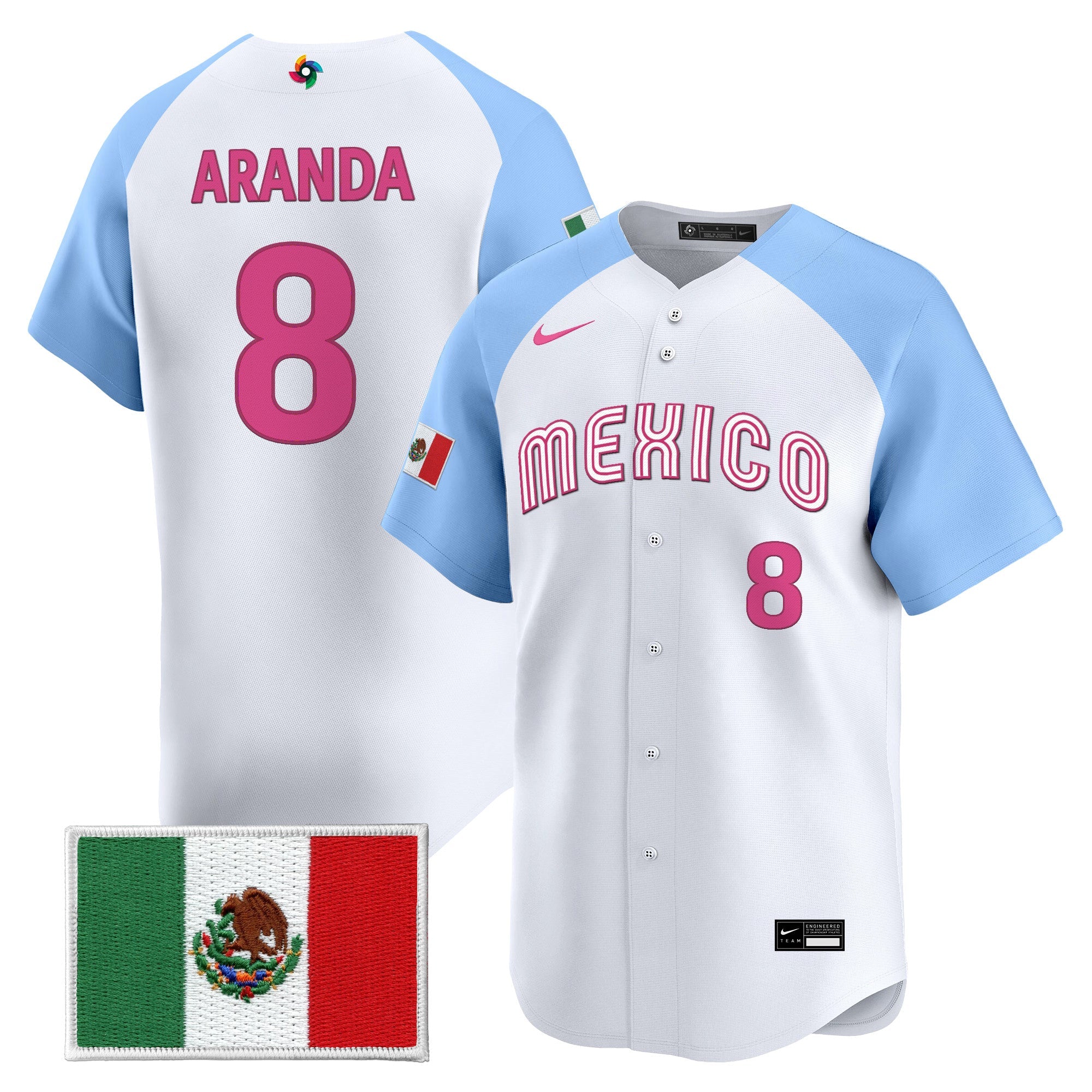 Team Mexico World Baseball Classic Vapor Premier Jersey - 2026 Roster - All Stitched
