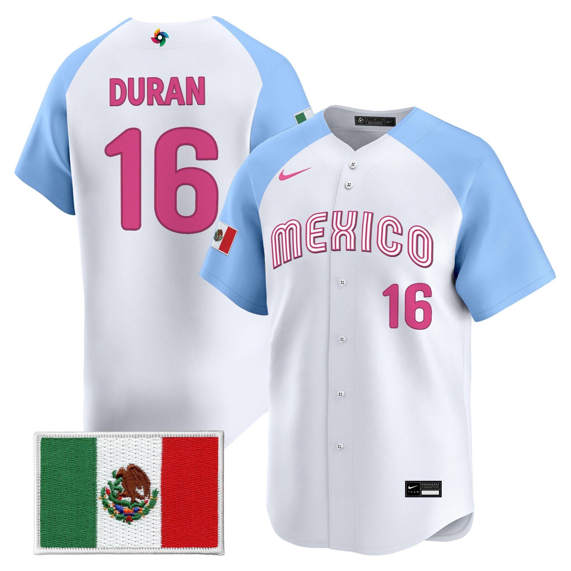 Team Mexico World Baseball Classic Vapor Premier Jersey - 2026 Roster - All Stitched