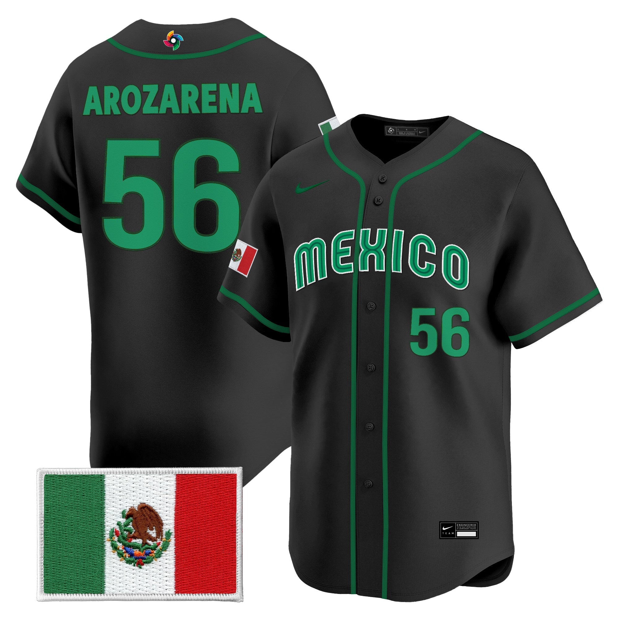 Team Mexico World Baseball Classic Vapor Premier Jersey - 2026 Roster - All Stitched