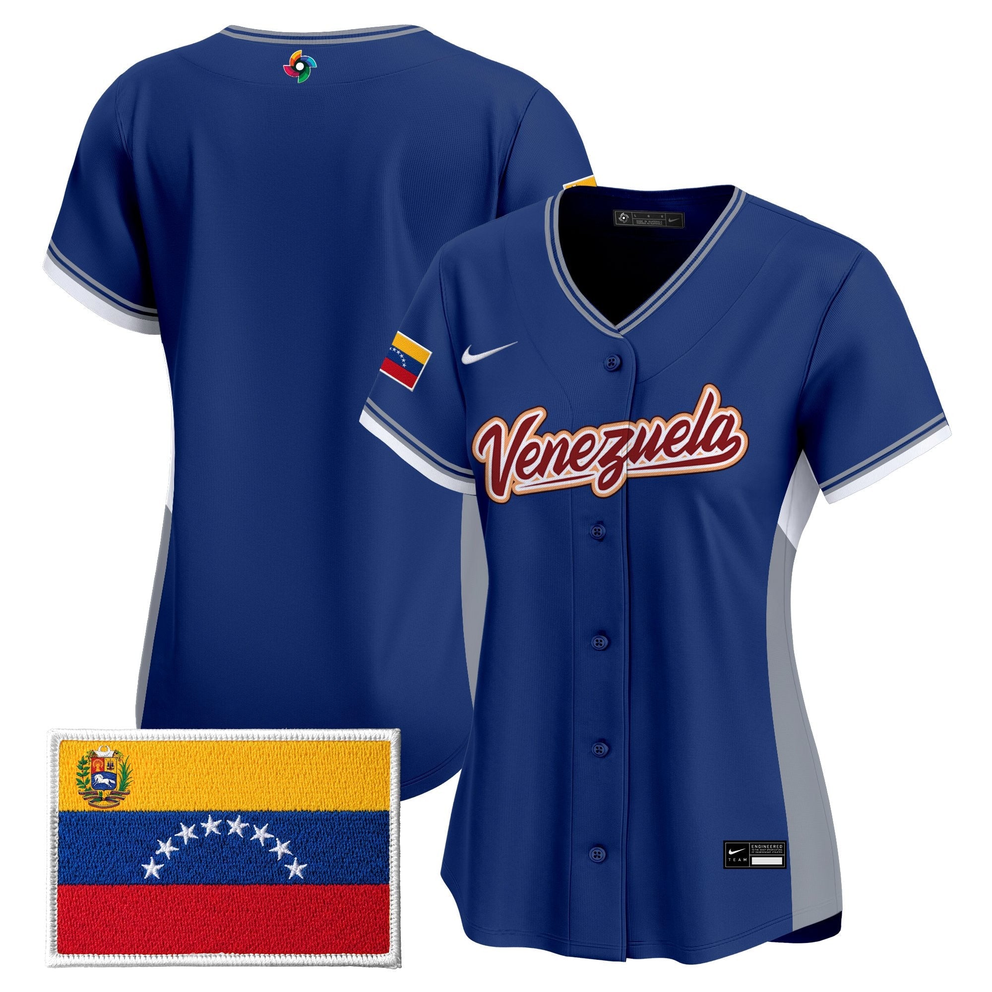 Women's Team Venezuela World Baseball Classic Vapor Premier Jersey - 2026 Roster - All Stitched