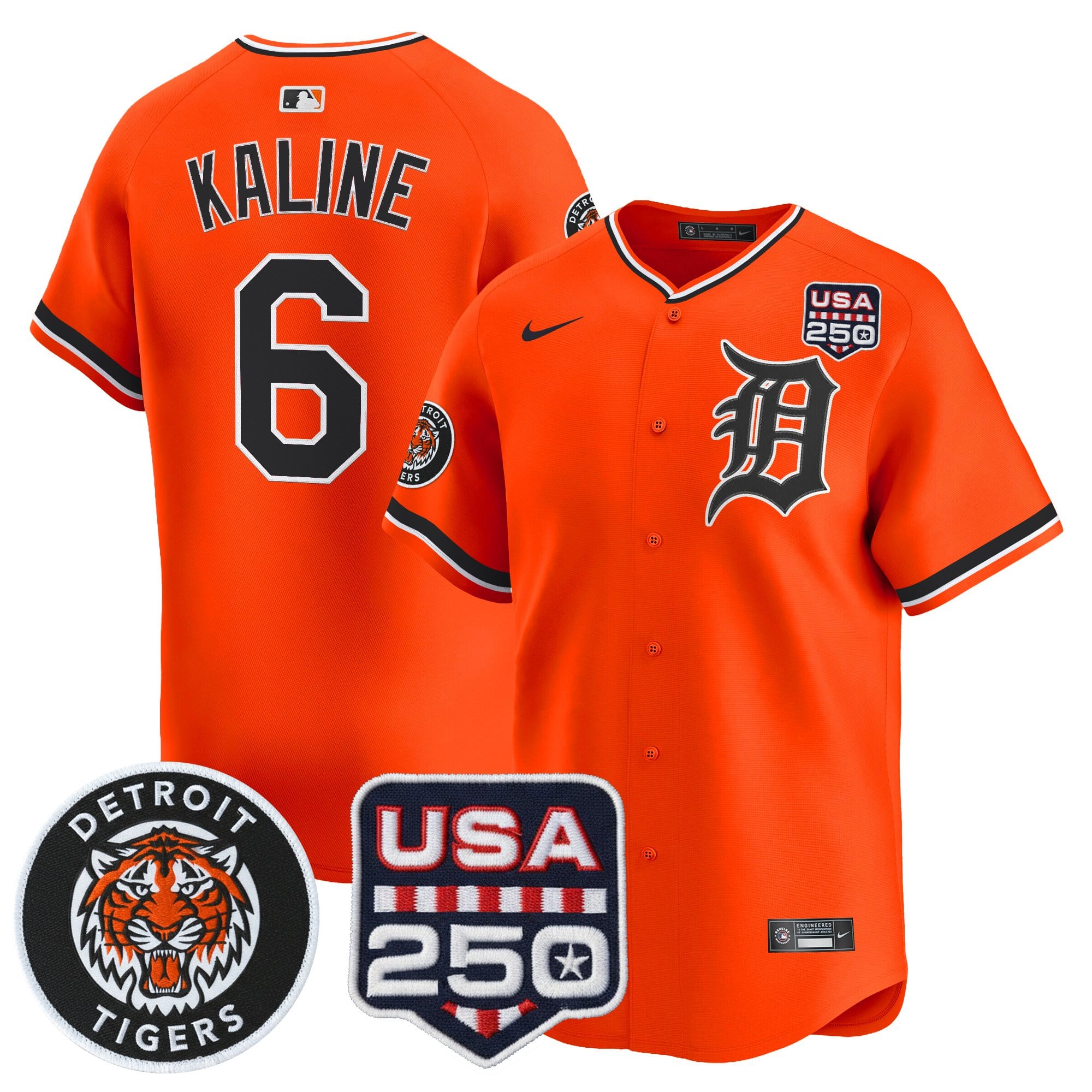 DET 2026 Alternate Vapor Premier Limited Jersey - 250America Patch - All Stitched