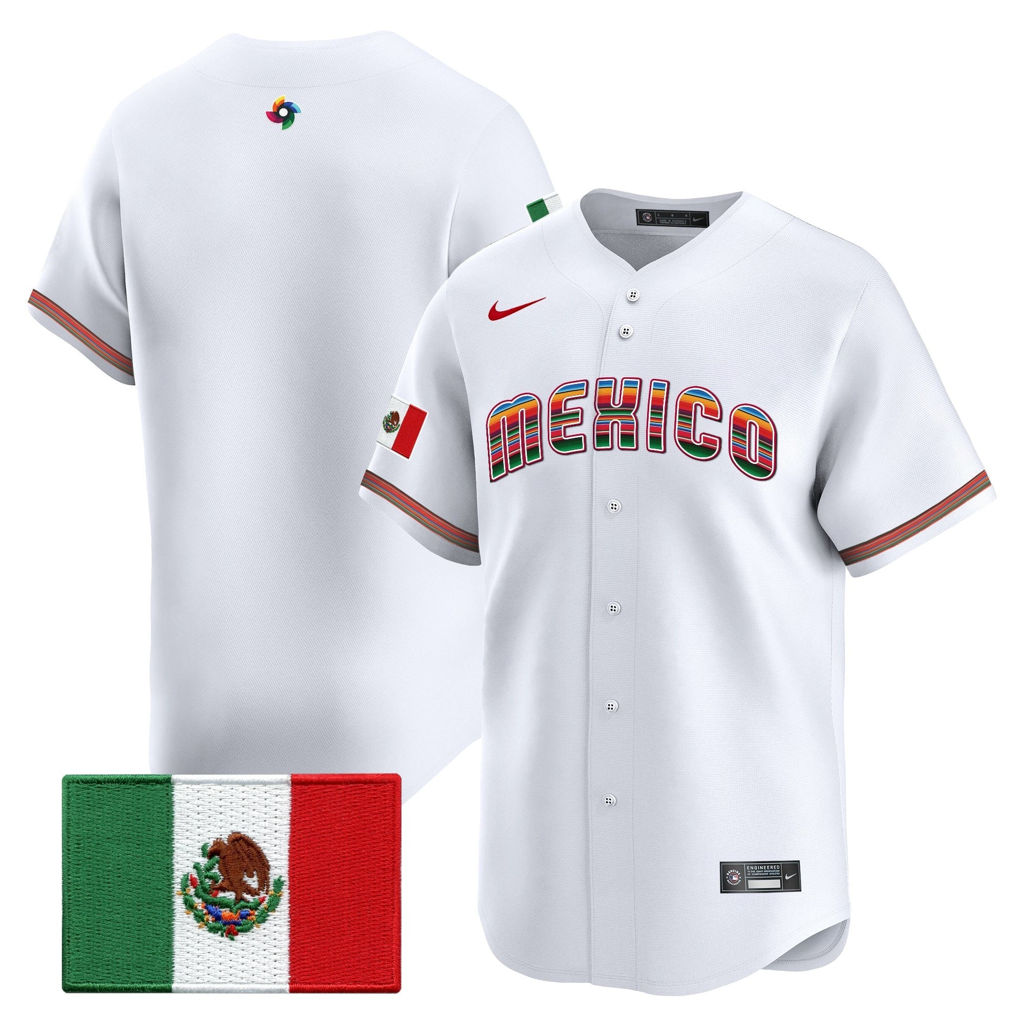 Team Mexico World Baseball Classic "Serape Edition" Vapor Premier Jersey - 2026 Roster - All Stitched