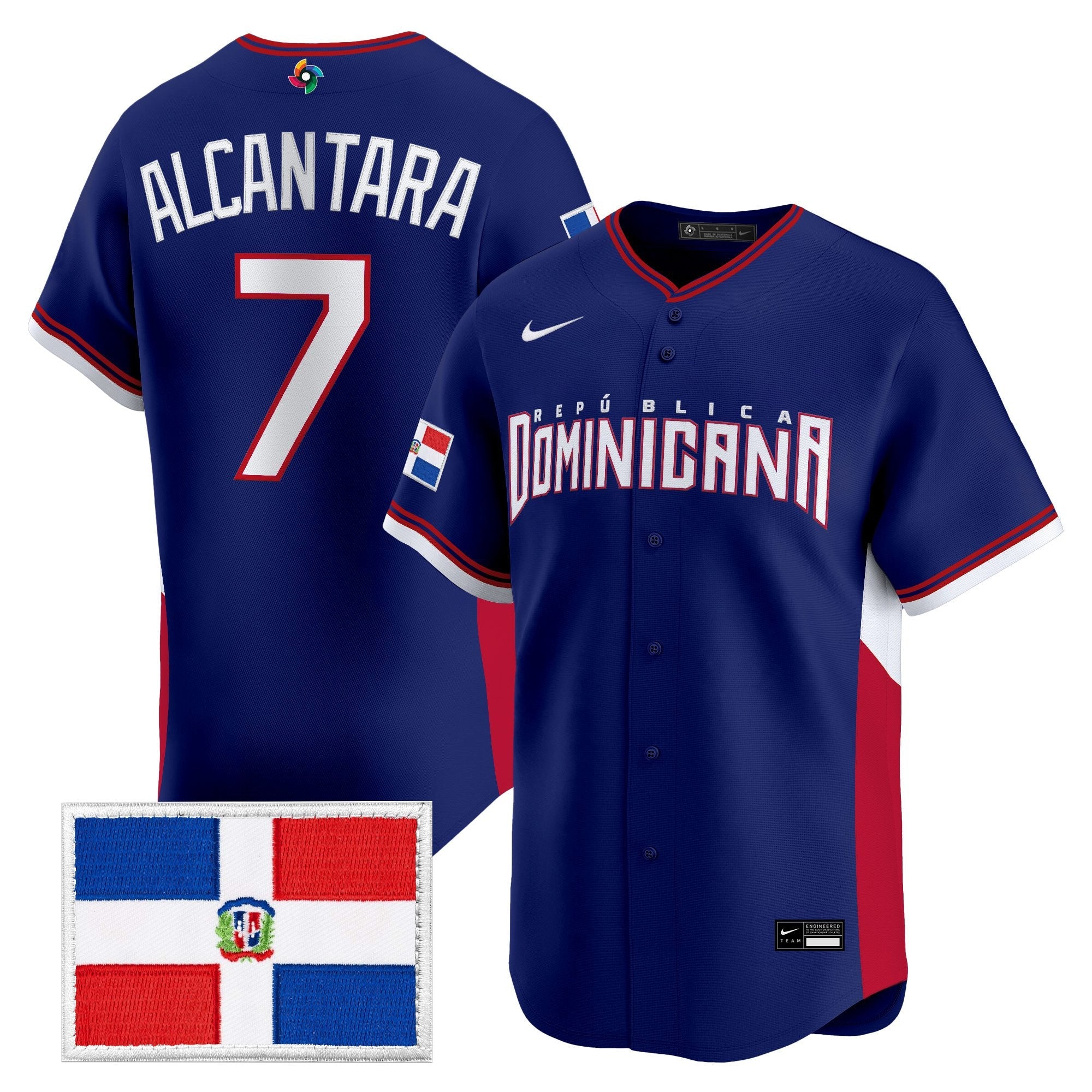 Team Dominican Republic World Baseball Classic Vapor Premier Jersey - All Stitched