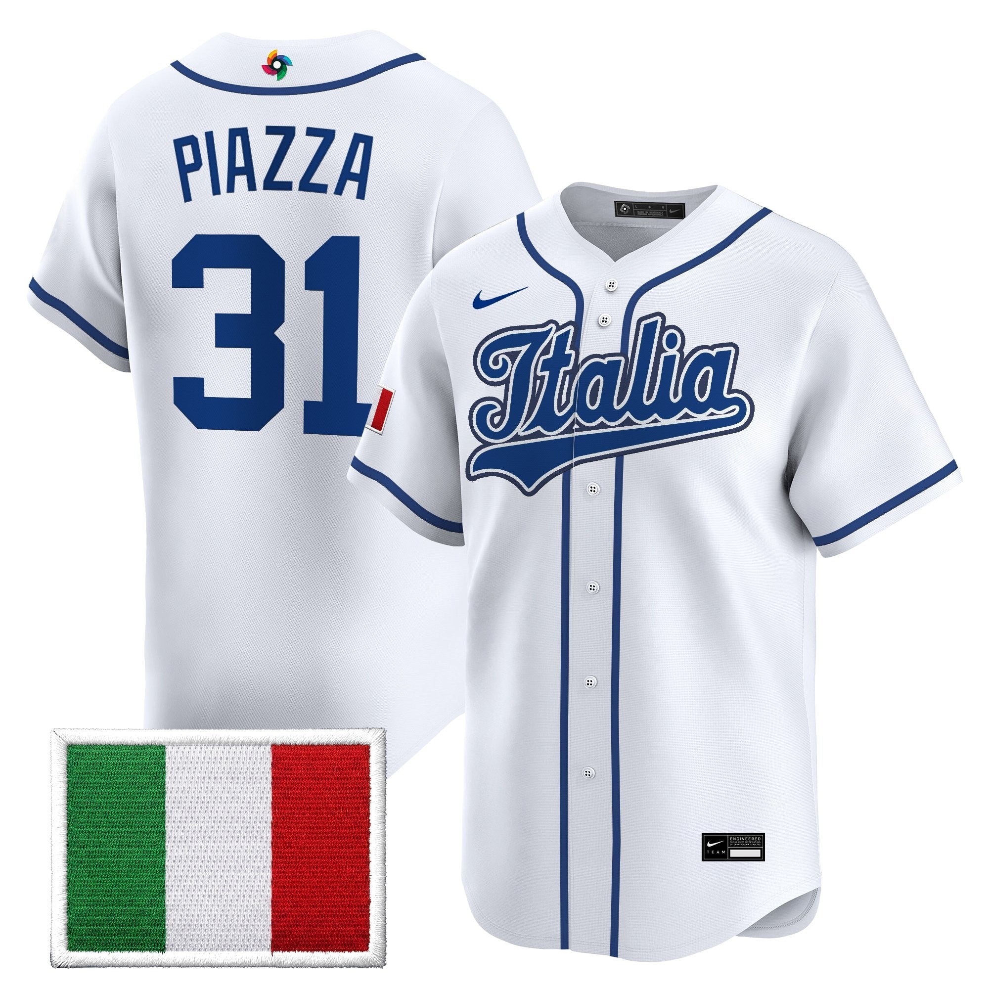 Team Italy 2026 World Baseball Classic Vapor Premier Jersey - All Stitched