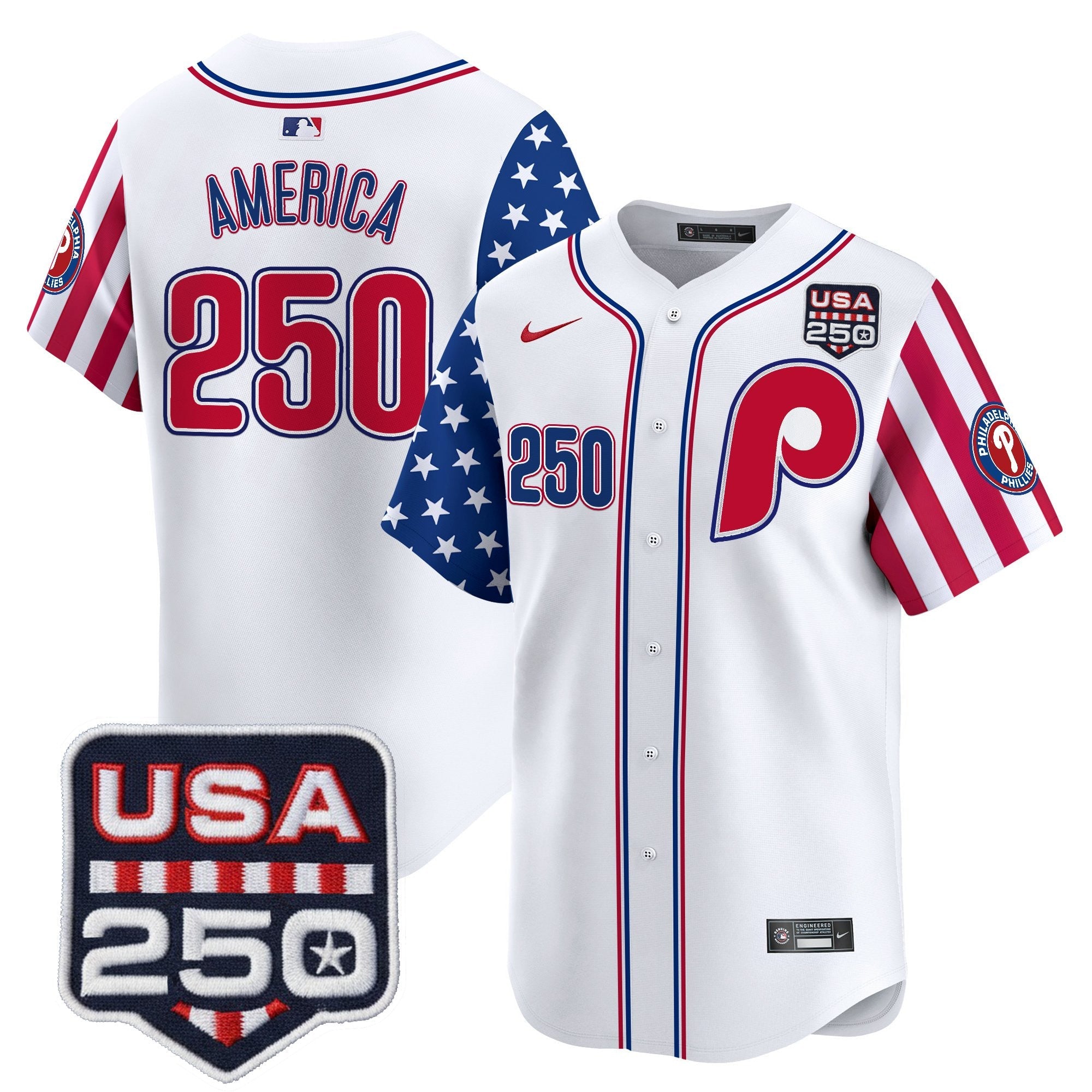 PHI America250 Edition Vapor Premier Limited Jersey - All Stitched