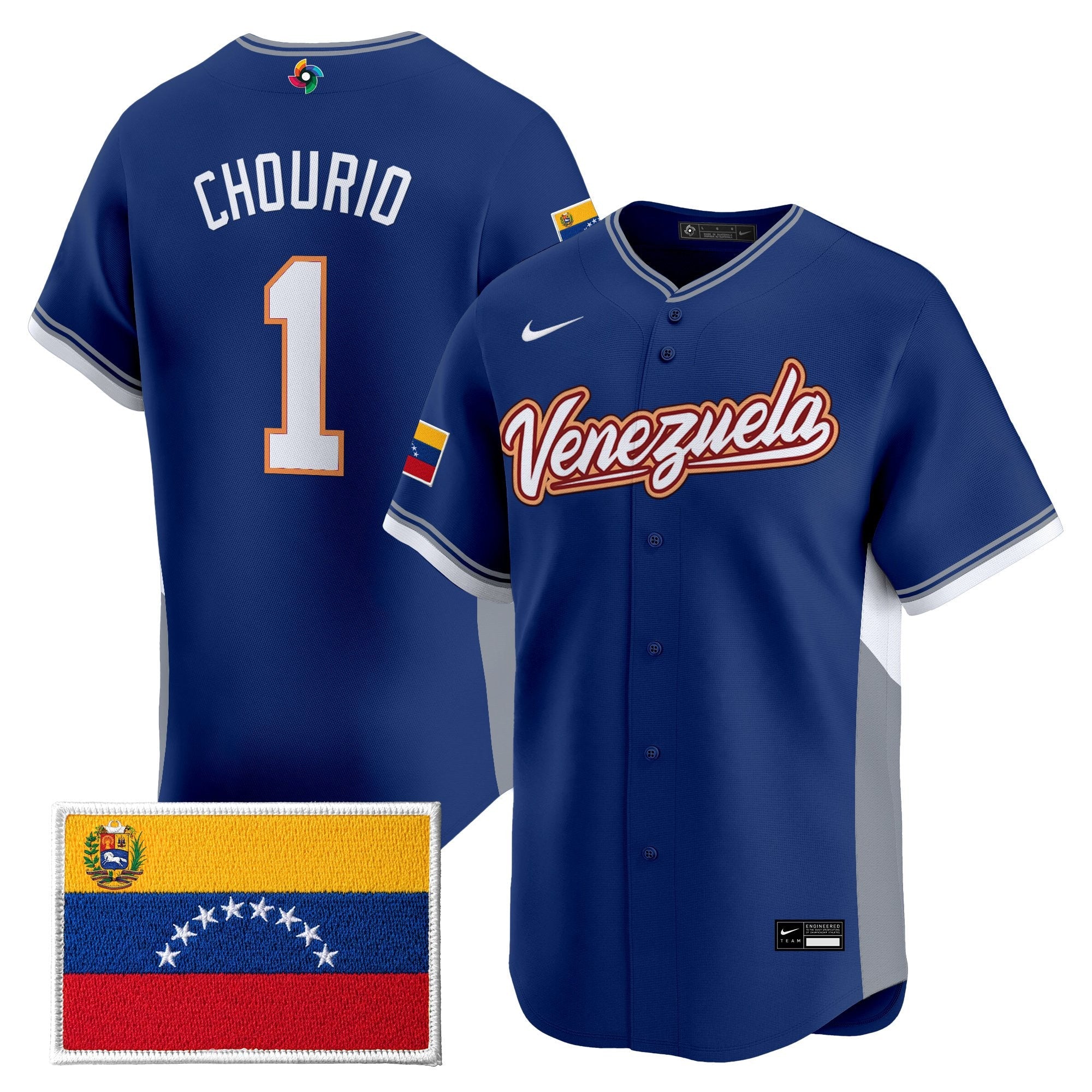 Team Venezuela World Baseball Classic Gold Vapor Premier Jersey - All Stitched