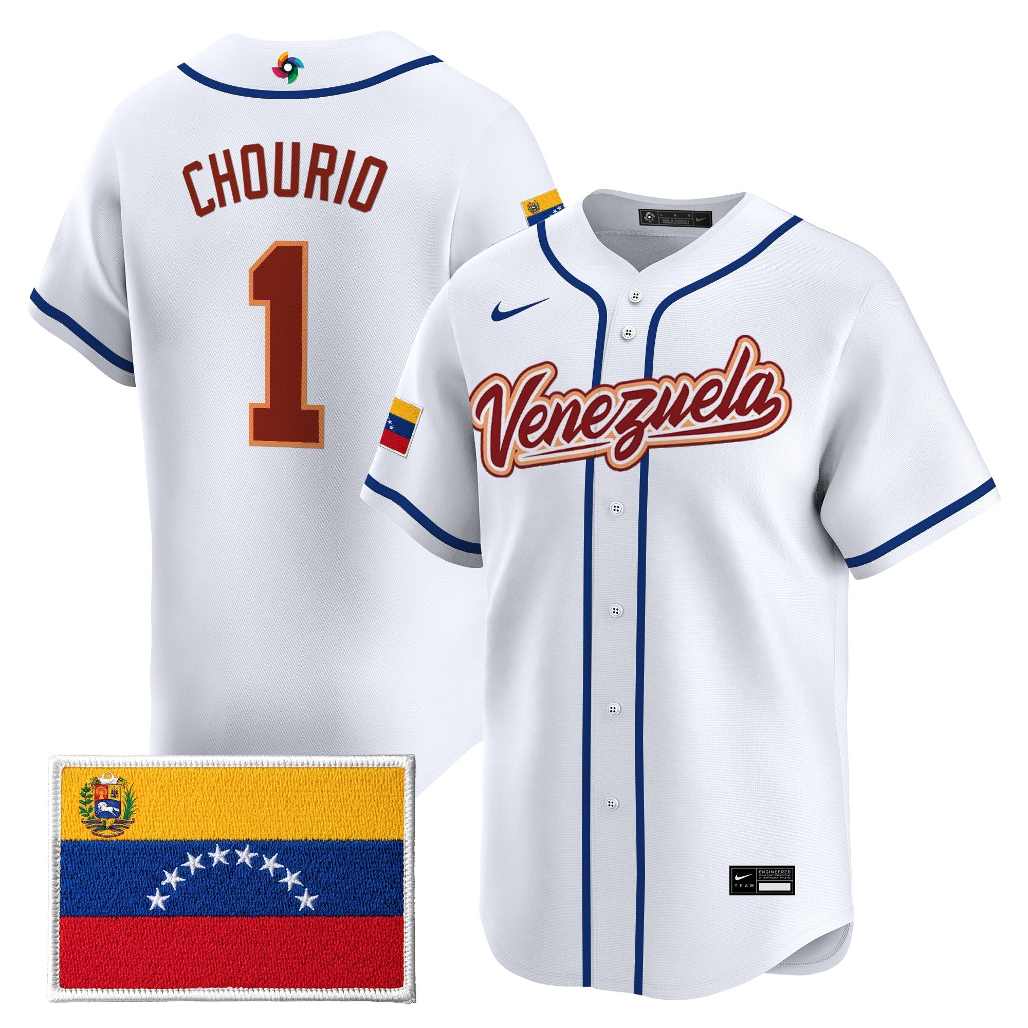 Team Venezuela World Baseball Classic Gold Vapor Premier Jersey - All Stitched