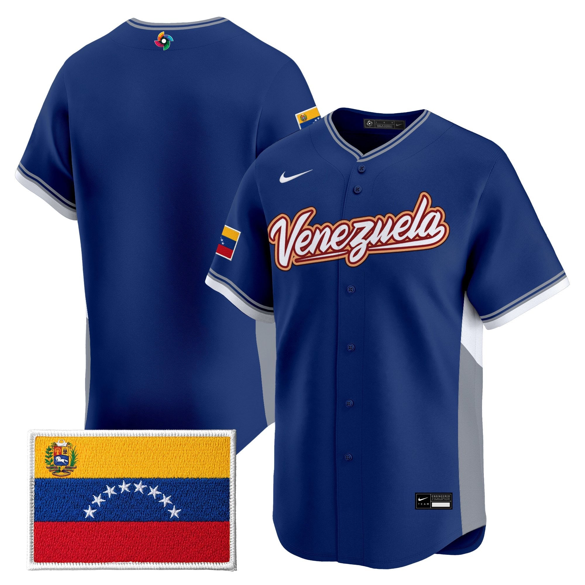 Team Venezuela World Baseball Classic Gold Vapor Premier Jersey - All Stitched