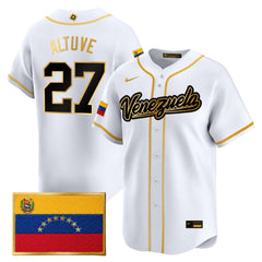 Team Venezuela World Baseball Classic Gold Vapor Premier Jersey - All Stitched