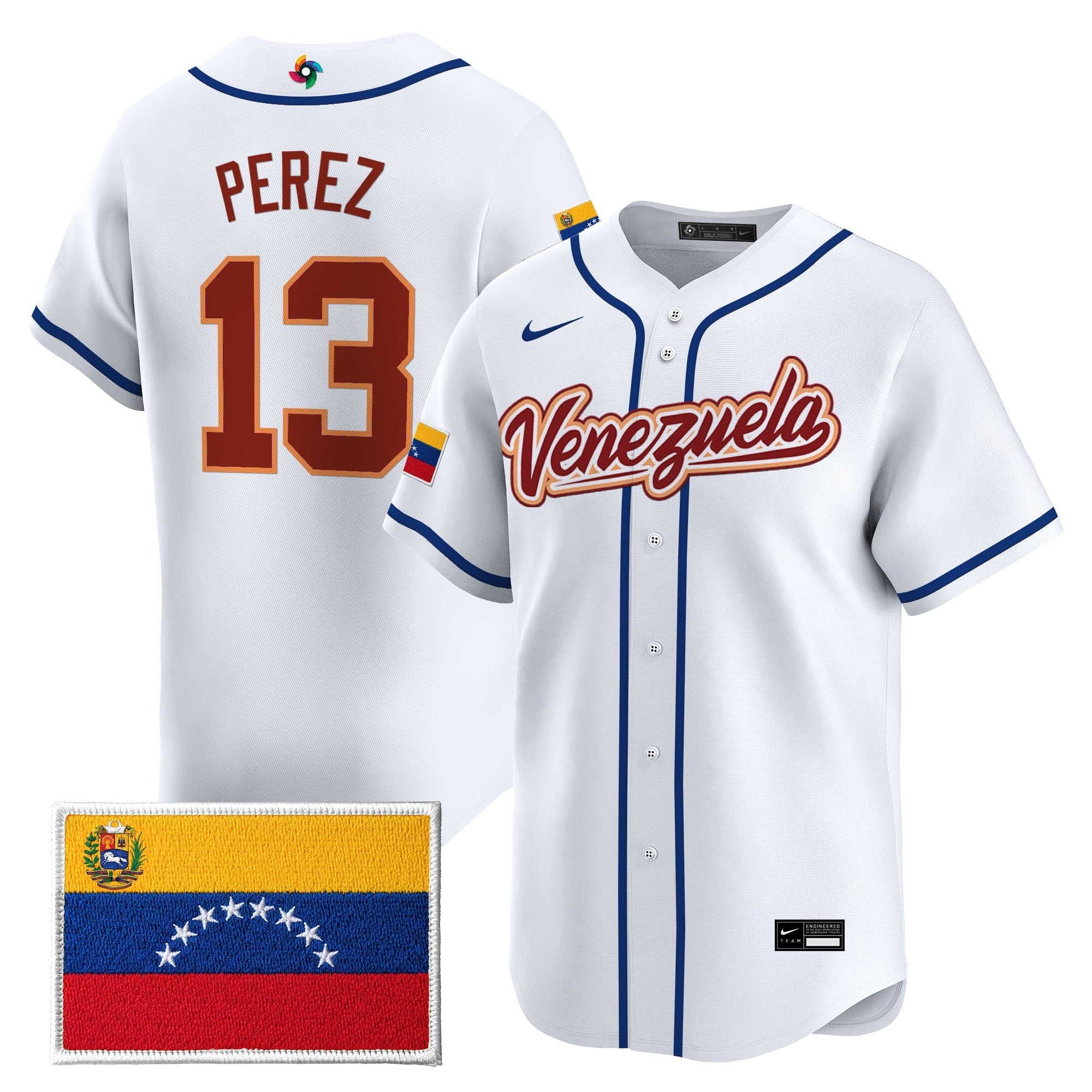 Team Venezuela World Baseball Classic Gold Vapor Premier Jersey - All Stitched
