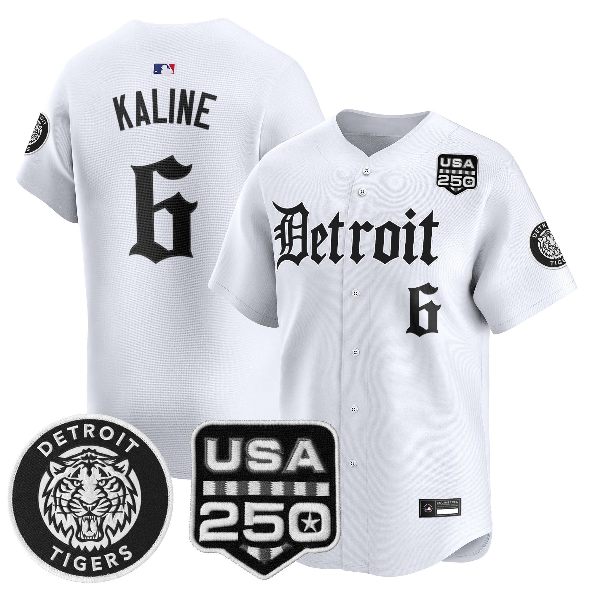 DET ‘Gothic Edition’ Vapor Premier Limited Jersey - All Stitched