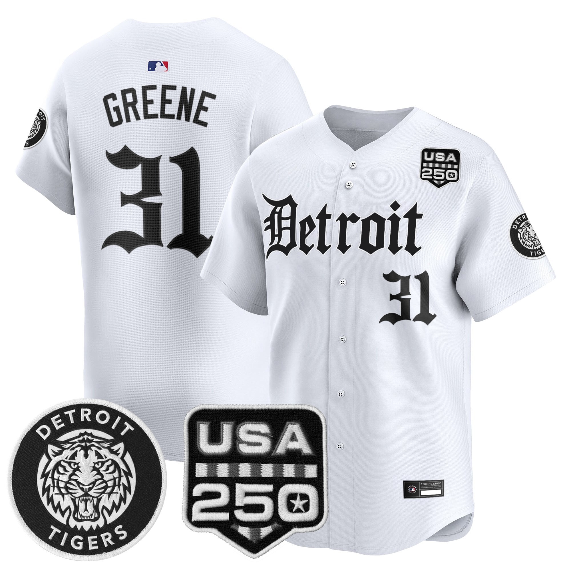 DET ‘Gothic Edition’ Vapor Premier Limited Jersey - All Stitched
