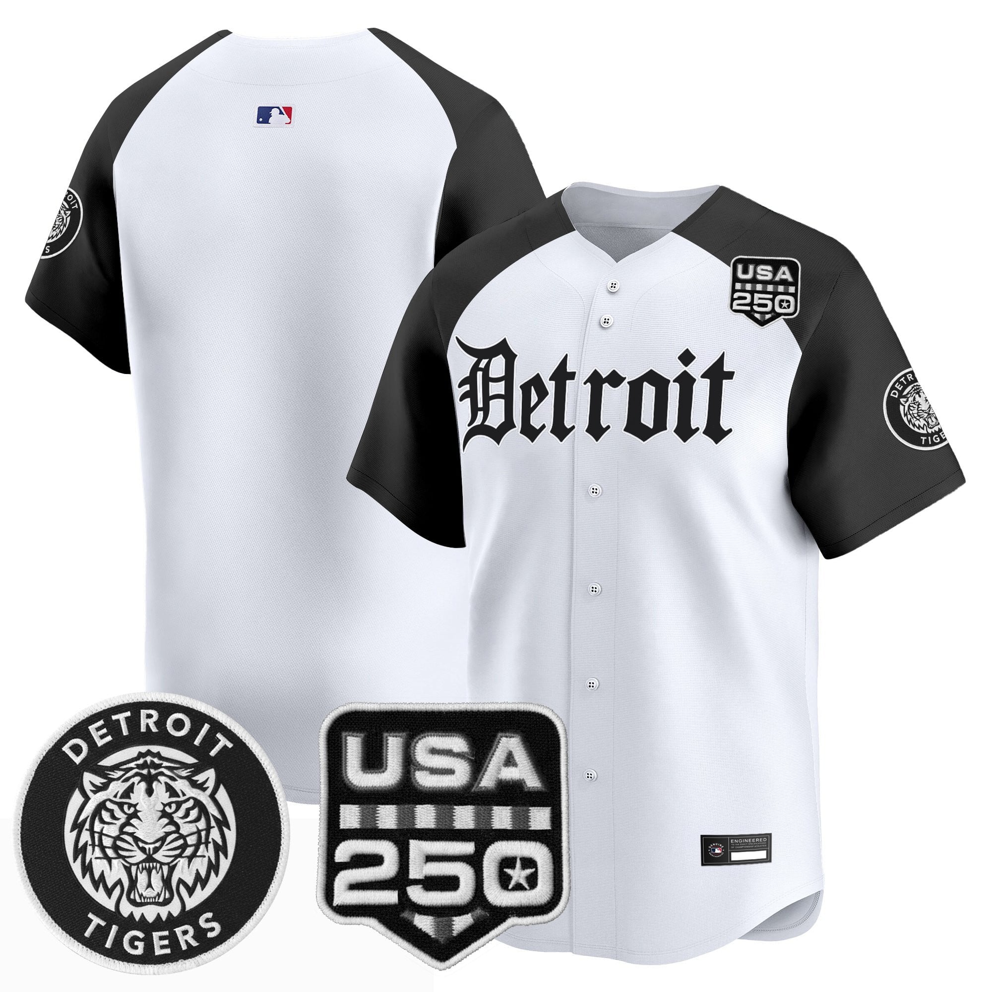 DET ‘Gothic Edition’ Vapor Premier Limited Jersey - All Stitched
