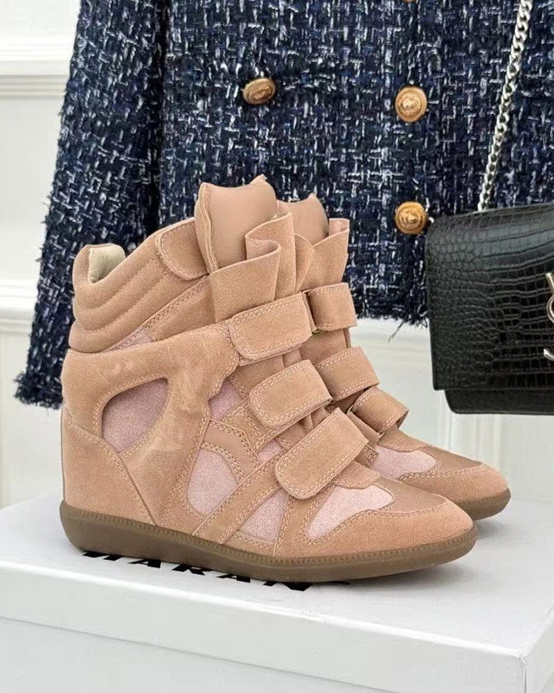 Bekett Suede and Leather High-Top Trainers