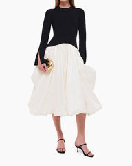 (Pre-sale) Colorblocked Fit Flare Dress