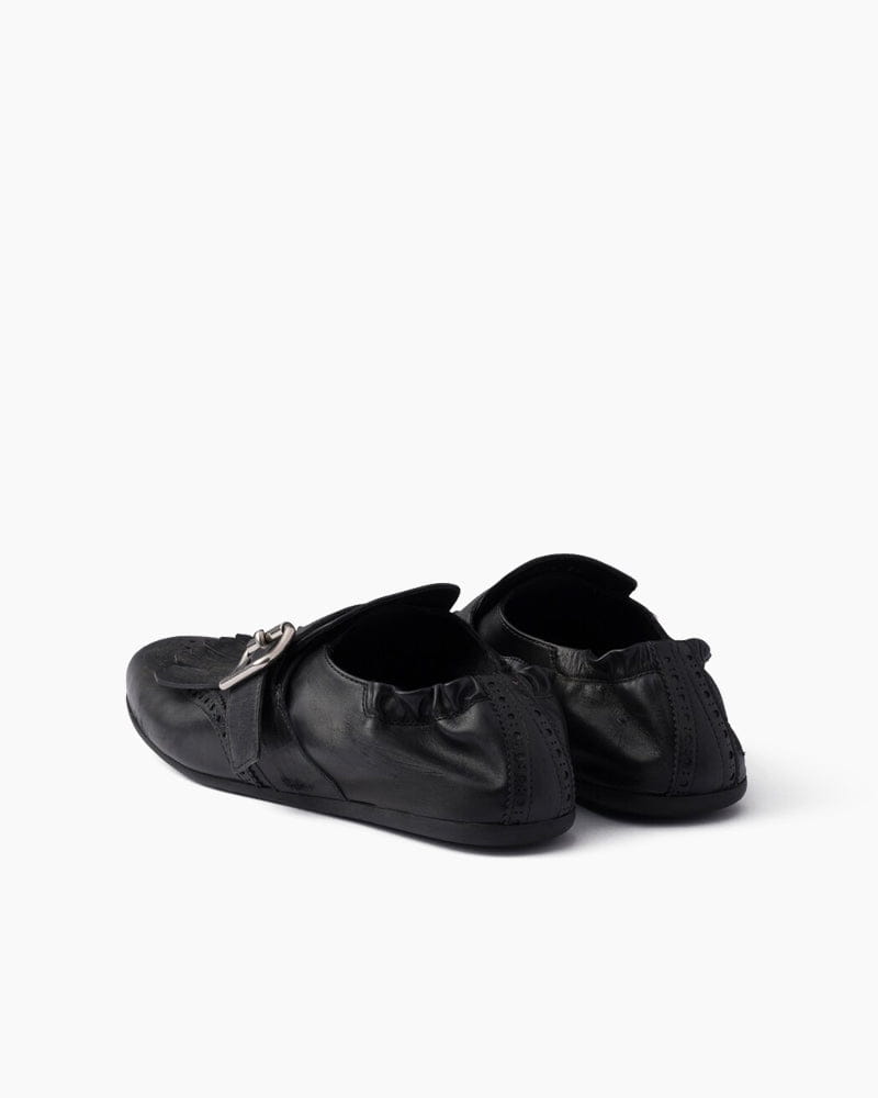 Women's Yeager Leather Shoes with Buckle
