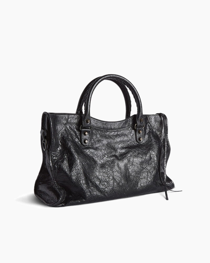 Women's black  LA City Calfskin Bag Medium