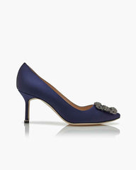 Women's  Satin Jewel Buckle Pumps