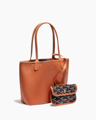 Mini Structured Leather Tote Bag