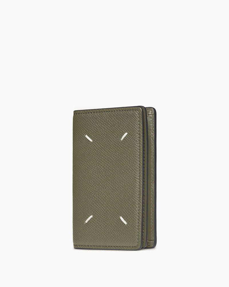 (Pre-sale) Grainy Leather Snap Button Wallet