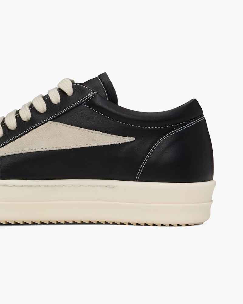 Men's Weekend Outing Black White Vintage Sneakers
