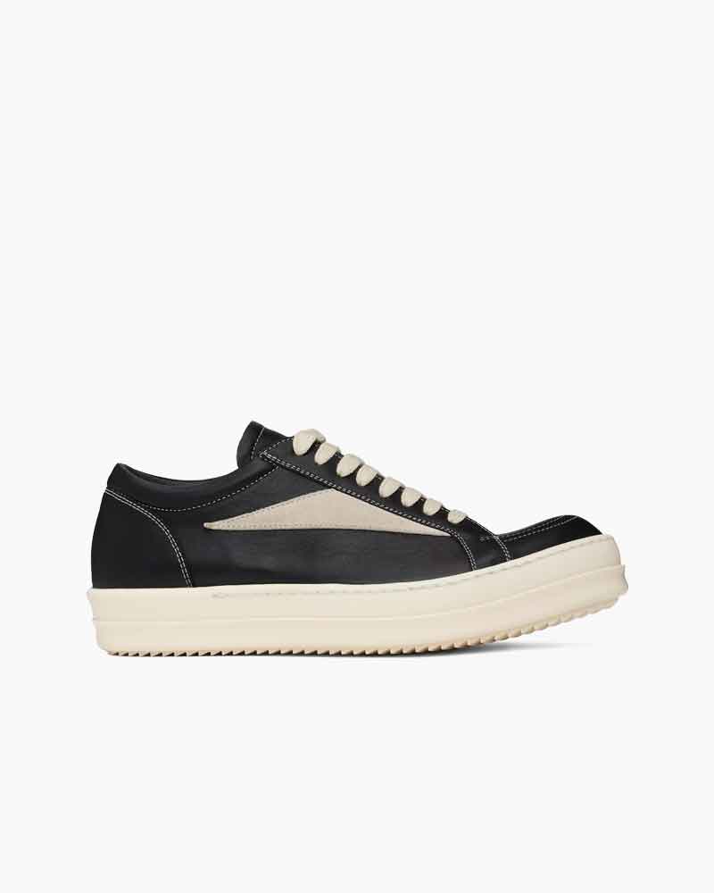 Men's Weekend Outing Black White Vintage Sneakers