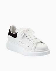 Women's Daily Commute Polished White Leather Sneakers