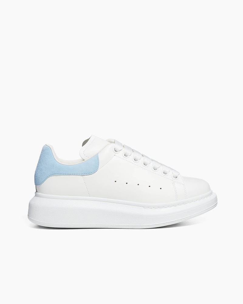 Women's Daily Commute Polished White Leather Sneakers