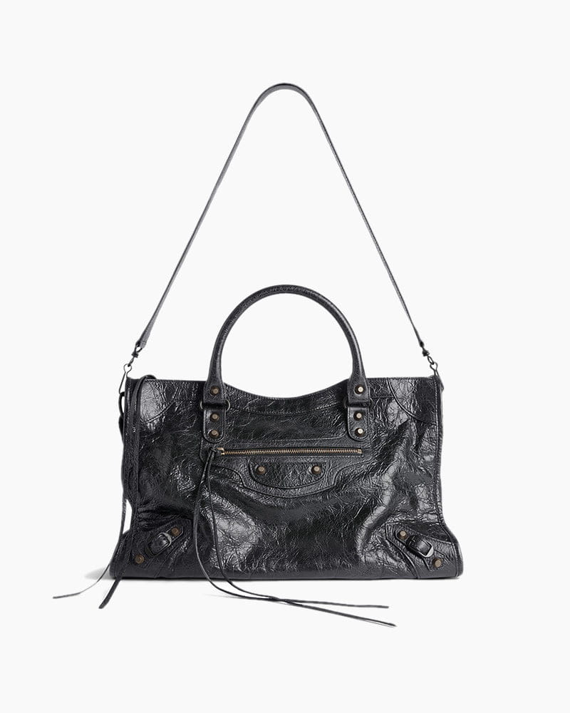 Women's black  LA City Calfskin Bag Mini