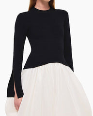 (Pre-sale) Colorblocked Fit Flare Dress