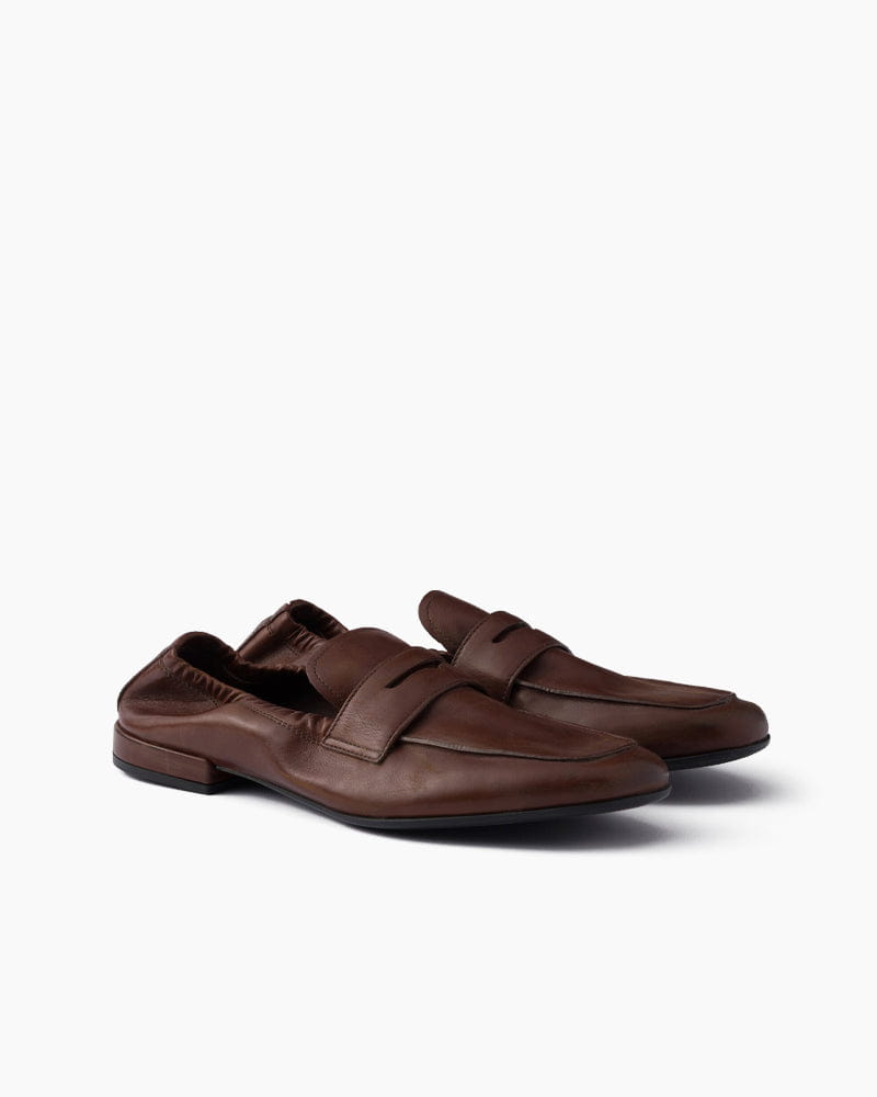 Yeager Antiqued Suede&Leather Loafers