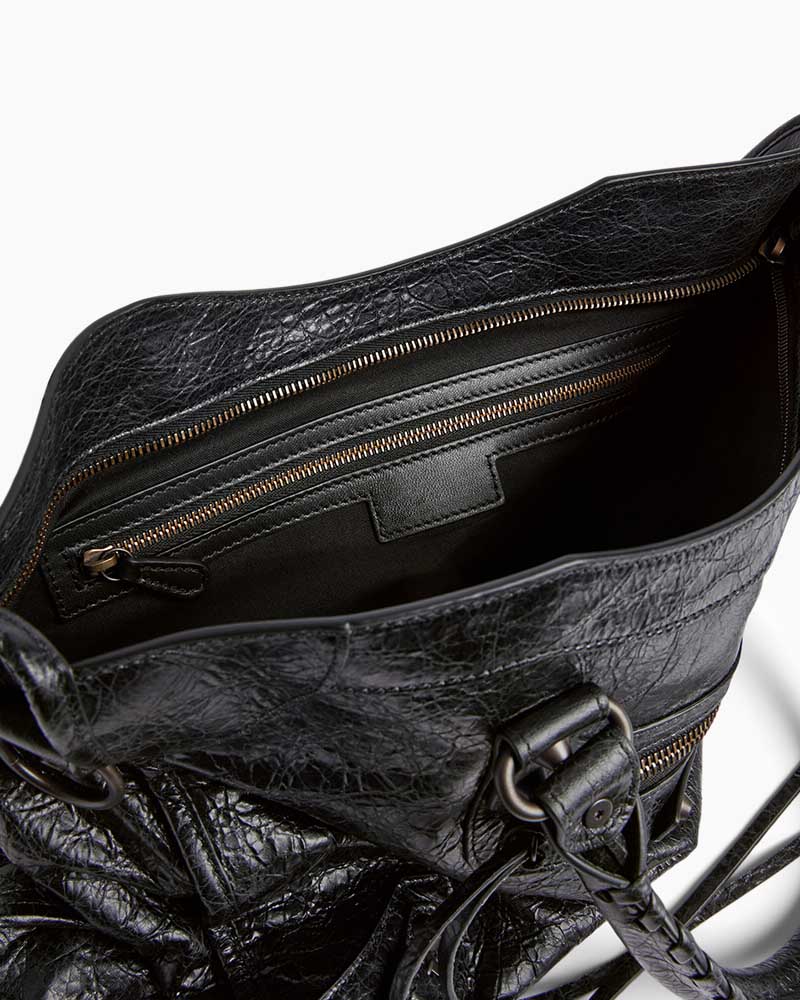 Women's black  LA City Calfskin Bag Medium
