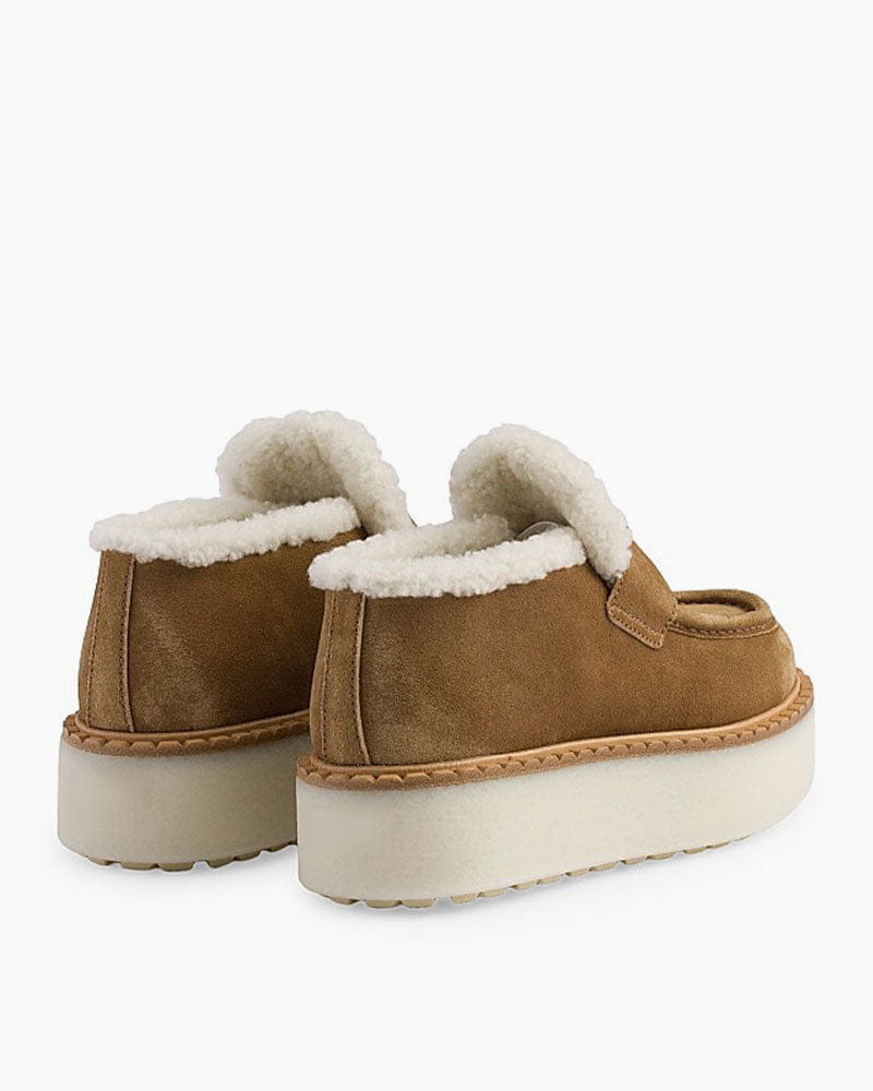 Women's Chunky Suede Platform Loafers