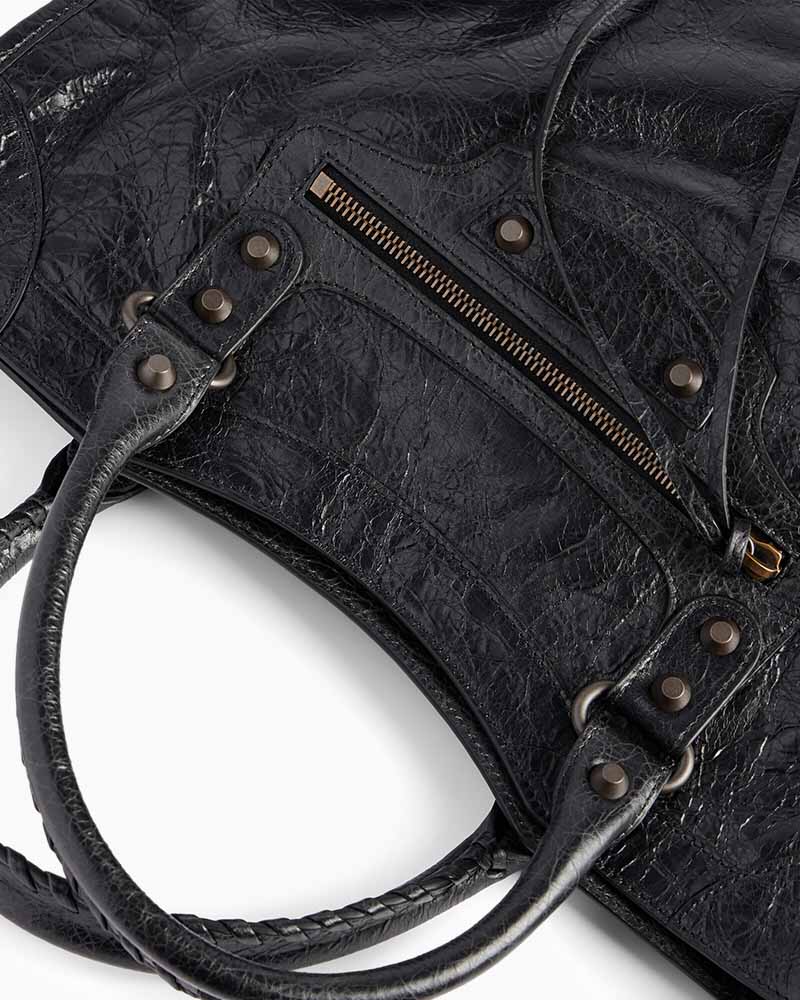 Women's black  LA City Calfskin Bag Mini