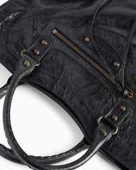 Women's black  LA City Calfskin Bag Mini