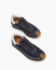 Street Fashion Gum Sole Sneaker with Curved Toe