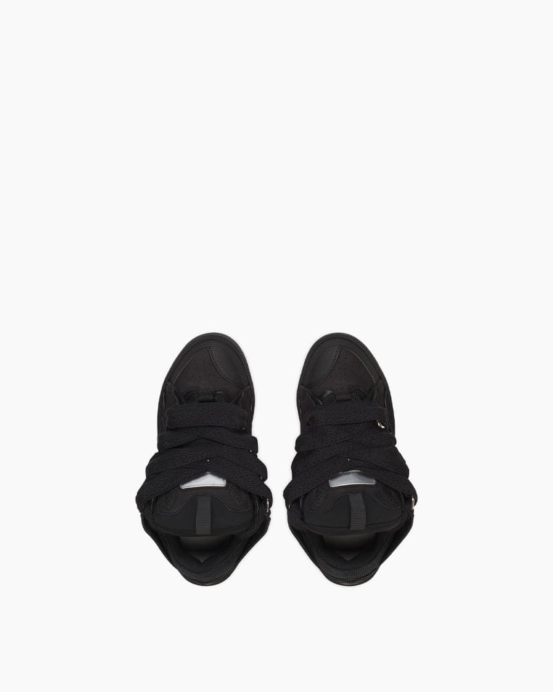 Women's Leather Chunky Curb  Sneakers