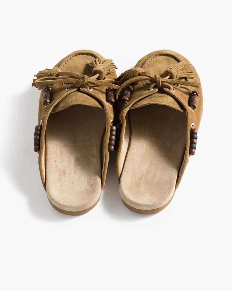 (Pre-order) Woman's Suede Leather Mules