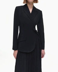 (Pre-sale) Classic Crepe Combo Blazer Dress