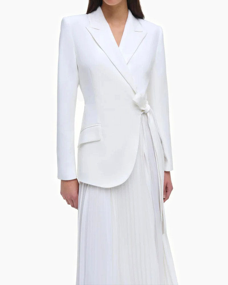 (Pre-sale) Classic Crepe Combo Blazer Dress