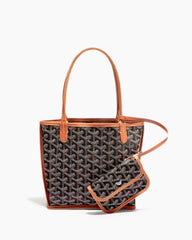 Mini Structured Leather Tote Bag